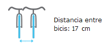 Distancia entre bicis 17