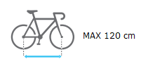 Amber IV distancia max entre ejes bicicleta