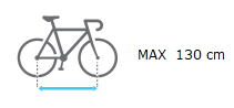 Uebler F32 distancia max entre ejes bicicleta