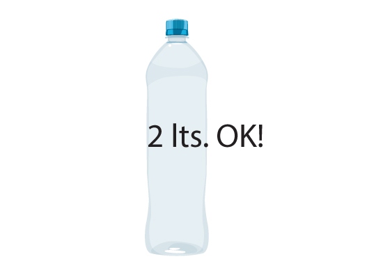 Botella agua 2 litros