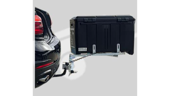 Portaperros Rodriguez Plataforma Giratoria en el coche