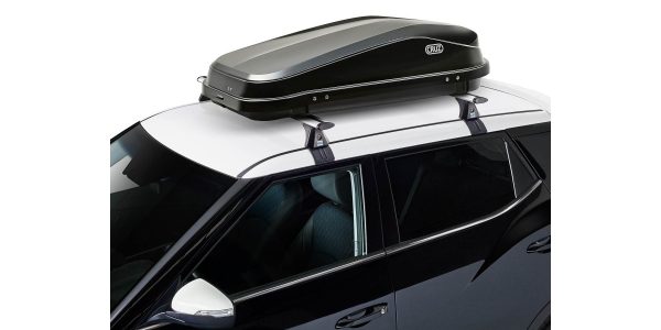 Cofre CRUZ Easy 320 negro en el coche