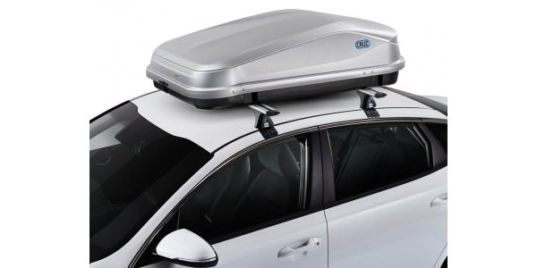 Cofre CRUZ Easy 420 gris en el coche