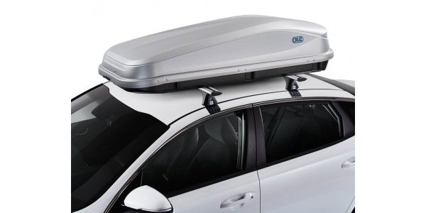 Cofre CRUZ Easy 430 gris en el coche