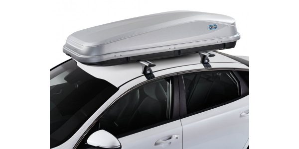 Cofre CRUZ Easy 480 gris en el coche
