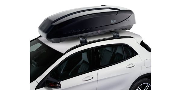 Cofre CRUZ Paddock elite 470 negro en el coche